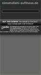 Mobile Screenshot of nimatullahi-sufihaus.de